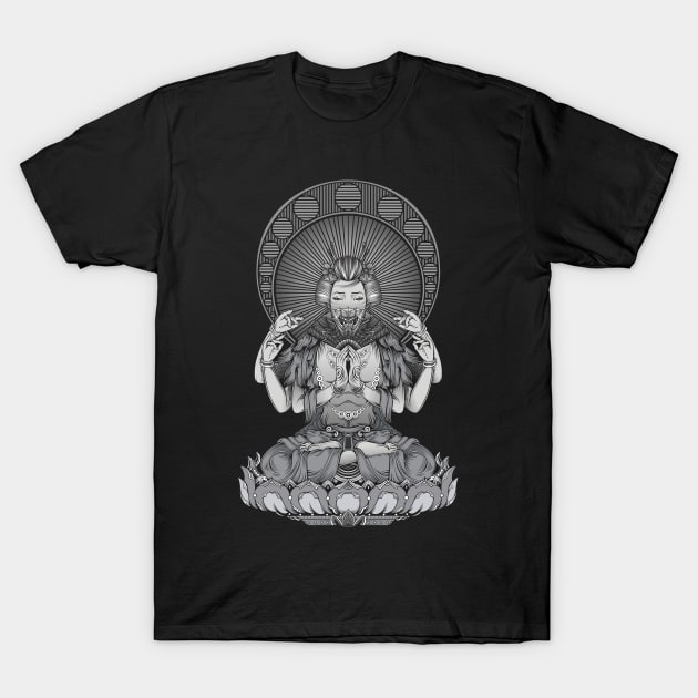 Geisha (Buddha Style) T-Shirt by bobyberto